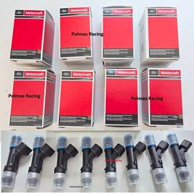 Kr3e-9f593-aa Ford / Bosch 8 Authentic Fuel Injectors Ev6 65lb 65# 680cc At 55psi -made In Usa