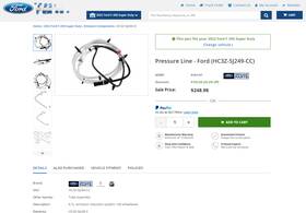Hc3z-5j249-cc Ford Def F250 F350 2017 2018 2019 2020 2021 2022 Pressure Line