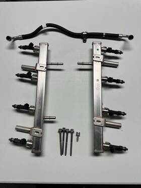 Lc3e-9d280-ka Ford 7.3 Godzilla 2019-2024 Fuel Rails 8 Injectors Take Out 28 Miles Left Right