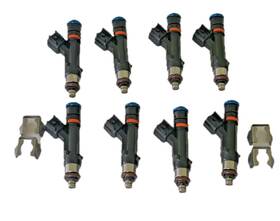 Nr3e-9f593-aa Ford 8 Mustang 5.0 Fuel Injectors Clips Part# Bosch# 0280158481