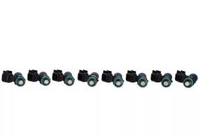 M-9593-mu52 Ford Performance 52 Lb/hr Fuel Injector Set Of 8 Black