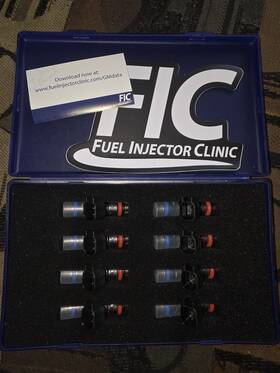 Fuel Injector Clinic Is303-1200h-d 1200cc-d Ls Injectors 130 Lbs/hr At Oe 58 Psl Pressure