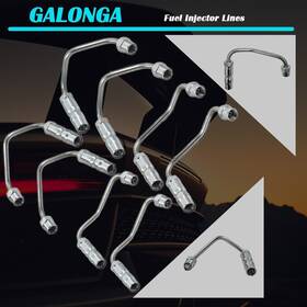 Glg450g Galonga New Set Of 8 Fuel Injector Lines For Chevy Chevrolet Gmc Duramax 2001-04 6.6 Lb7