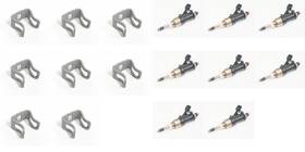 General Motors 623 120 Gm Set Of 8 Fuel Injectors And Clamps For All 4.3l 5.3l 62l 6.6l 14-25