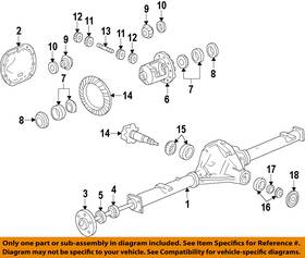 23490391 Gm Oem Rear Differential-bearing Spacer