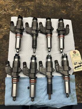 8972080745 Gm Used 2001-2004 Chevy/gmc Duramax Turbo Diesel 6.6l Set Of 8 Lb7 Injectors Oe