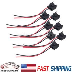 Hello-autoparts 668727548504 8pcs Ev6 Ev14 Uscar Fuel Injector Connector Pigtail Wire Dodge Ls2 Ls3 Gm Ford