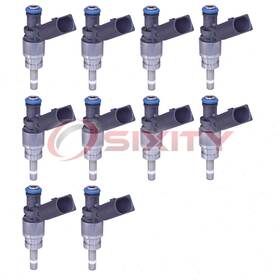 Sx-0124 Hitachi Automotive 10 Pc Fuel Injectors For 2009-2010 Audi R8 5.2l V10 Air Delivery Yx