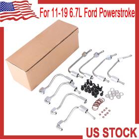 Bc3z9229b Hlarkd 904-277 Sk138 For 11-19 6.7l Ford Powerstroke 8 X Fuel Injection Line Set With Seal Tube