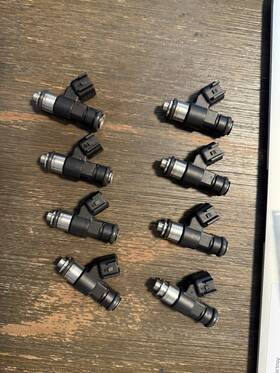 522-768xfm Holley Efi 76 Pph Fuel Injectors 8pk High Impedance