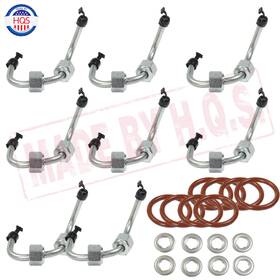 904-276 Hqs Set Of 8 Fuel Injector Oring Line And Seal For 08-10 Ford 6.4l Powerstroke Diesel