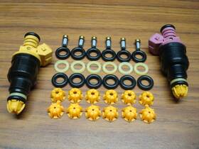 06-52617 Hr&h Bmw I6 2.5 Fuel Injector Service Repair Kit O-rings Filters Pintle Caps