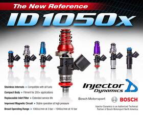 Injector Dynamics 1050.11.03.60.11.2 1050x 1065cc Fuel Injectors For Mazda Rx-7 1979-95 11mm