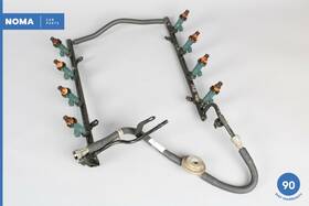 Njc6053aa Jaguar 00-02 Xk8 X100 4.0l V8 Aj27 Gas Fuel Rail Line Assembly With Injectors Oem
