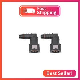Xtjtt2-90-7.89id8 Jxfzlcygcsm 7.89 90 Degree Fuel Quick Connector Female Tube To Male Barb Pack Of 2