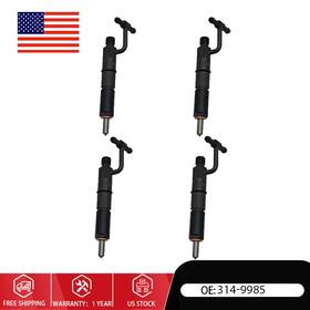 Ca3149985 Kaicharmoto 4x Fuel Injector Fit Caterpillar C3.4 3044c Engine 908h 289c 314-9985 314-9986