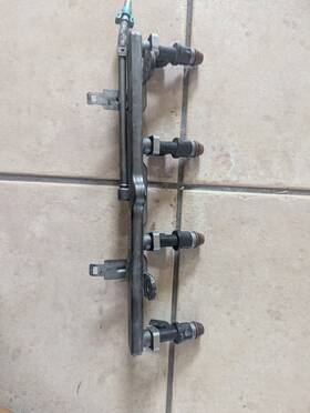 Keihin R44a591- Fuel Injector Set With Rail For 2008-2012 Honda Accord 2.4l 4 Cyl K24