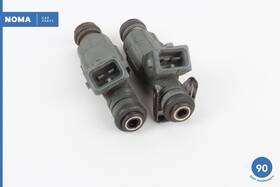 1h4z9f593baa Land Rover 03-05 Range L322 Gas Fuel Rail Line Injector Set Of 2 Oem
