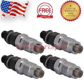 Lawnpartspro 656003337560 4x New Fuel Injectors Nozzel Assy For Kubota V2203 V2003 D1703 16454-53900