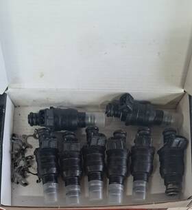 Lucas 01d030b Set Of 8 High Impedance Fuel Injector 42lb Delphi Injectors