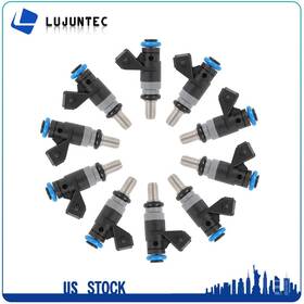 Lujuntec Lj154965t01 10 Fuel Injectors Fj480 For Dodge Ram 1500 2004 2005 2006 V10 8.3l