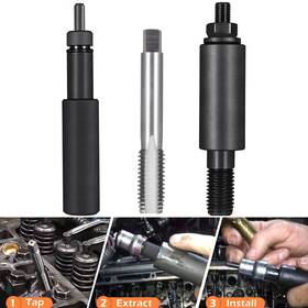 Meu0455001 M-tools For Ford 6.0/6.4l Powerstroke Fuel Injector Sleeve Cup Puller Installer Tool Set