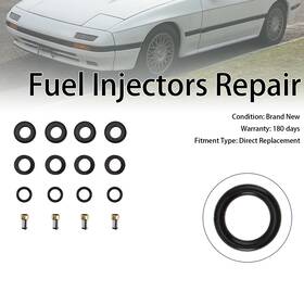 195500-1350 Madhornets 4pcs Fuel Injector O-ring Filter Seal Fit Mazda Rx-7 Fc 13b Rotary 1986-1991 Us