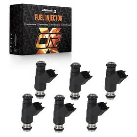 Maxpeedingrods 4gj17l 6pcs 2-terminal Fuel Injector For Hyundai Genesis Coupe 2010-2012 353103c200