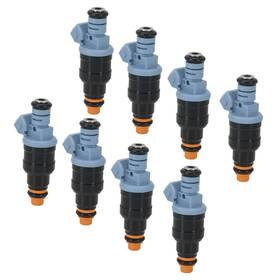 M15l9w Maxpeedingrods 8 Fuel Injectors For Ford Mustang Gt 5.0l 1986-1995 4 Holes 2 Terminal