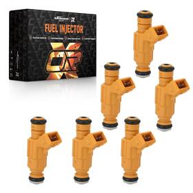 T695a7 Maxpeedingrods 6x 4hole Fuel Injectors For Ford Explorer Mercury Mountaineer 4.0l 99-01