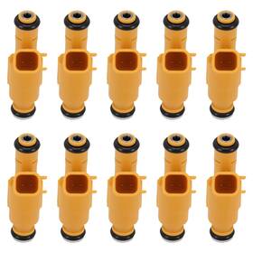 Maxpeedingrods V5pk6h Fuel Injectors 10pack For Ford E350 F250 F350 F450 F550 V10 6.8l 1999