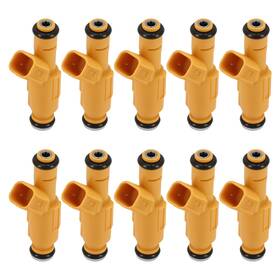 X1qa2c Maxpeedingrods 10pack Fuel Injectors Kit For Ford F250-f550 Super Duty V10 6.8l 1999
