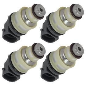 Maxpeedingrods Xj1dnu 4pcs Fuel Injector Kit 4 Hole For Chevrolet Beretta/corsica/s10 1992-1997