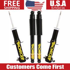 Topout260128mon1671a Monroe New Front Struts And Rear Shocks Pair Kit For 2007-2013 Chevrolet Avalanche