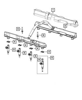 05038337ac Mopar Genuine Fuel Injector