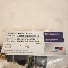 X00e50701191 Mtu Value Care Connecting Cable For Fuel Pump New Old Stock