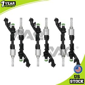 Naq 0261500297 6x Fuel Injectors For 2014-2019 Land Rover Range 3.0l V6 Fx23-9f593-ac