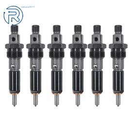 43213837 Netuera 126189 6 Pcs 50hp Fuel Injectors Fit For 89-93 Dodge 5.9l 6bt Diesel Engeine