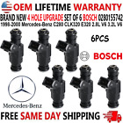 0280155742 New 4hole Upgrade X6 Bosch Fuel Injectors For 1998-2000 Mercedes-benz 0280155742 New 4hole Upgrade X6 Bosch Fuel Injectors For 1998-2000 Mercedes-benz