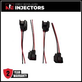 0280155859 New England Injectors Set Of 4 Bosch Fuel Injector Connectors Fits Ford Mazda 2.0l