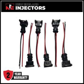 0280156346 New England Injectors Set Of 6 Bosch Fuel Injector Connectors Fits