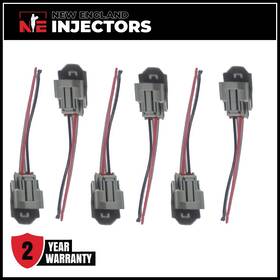23250-42010 New England Injectors 23209-46010 Set Of 6 Denso Fuel Injector Connectors Fits 87 92 Toyota Supra 3.0l