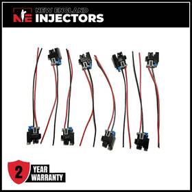 New England Injectors 25317669 Set Of 8 Delphi Injector Connector Fits 99-00 Chevy Sierra 1500 4.8l