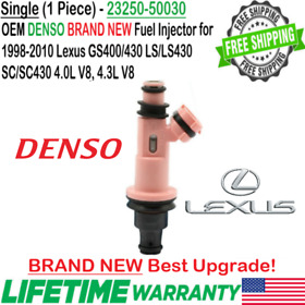 Fj426 New Oem X1 Denso Best Upgrade Fuel Injector For 1998-2010 Lexus Gs Ls Sc V8