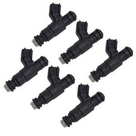 0280156036 Oe Auto Parts 6- Fuel Injectors Upgraded 19lbs Fits 2001-04 Chrysler Dodge 2.7l V6