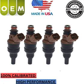 Inp-482 Oem New Set Of 4 Fuel Injectors Fits 1994-1997 Ford Aspire 1.3l L4