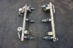 99660613200 Porsche Gas Fuel Injection Rail Pipe 6 Injector Set 911 Turbo 01-05