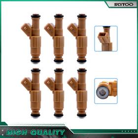 Scitoo St10531701s For Jeep Wrangler 4.0l 1991-1995&1997-1998 6pcs Fuel Injectors