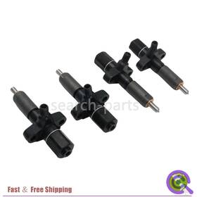 Search-parts11 2645664 4pcs Fuel Injectors 1447218e91 Fits Perkins Engine 4.236 Massey Ferguson