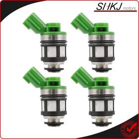 Sh15049801s Shkj-motors 4 Fuel Injectors For Nissan Frontier Xterra 2.4l 1996 1997 1998 1999-2004